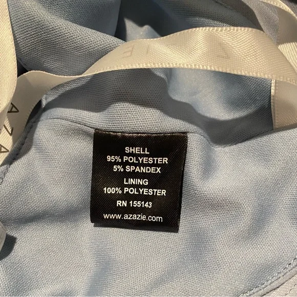 Azazie Sophisticated Gray Draped Midi Dress - Picture 12 of 16